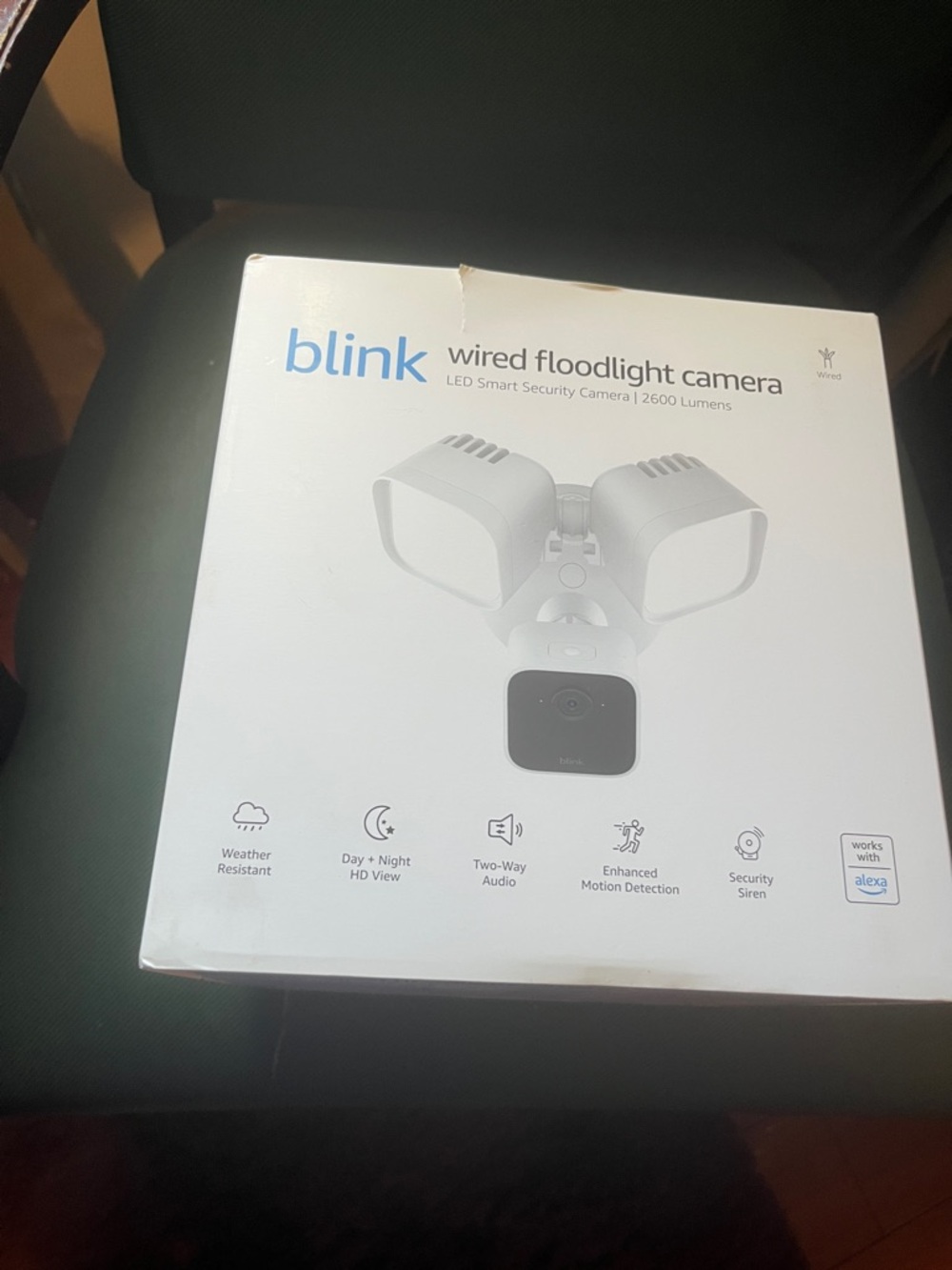 Blink Wired Floodlight Camera - White